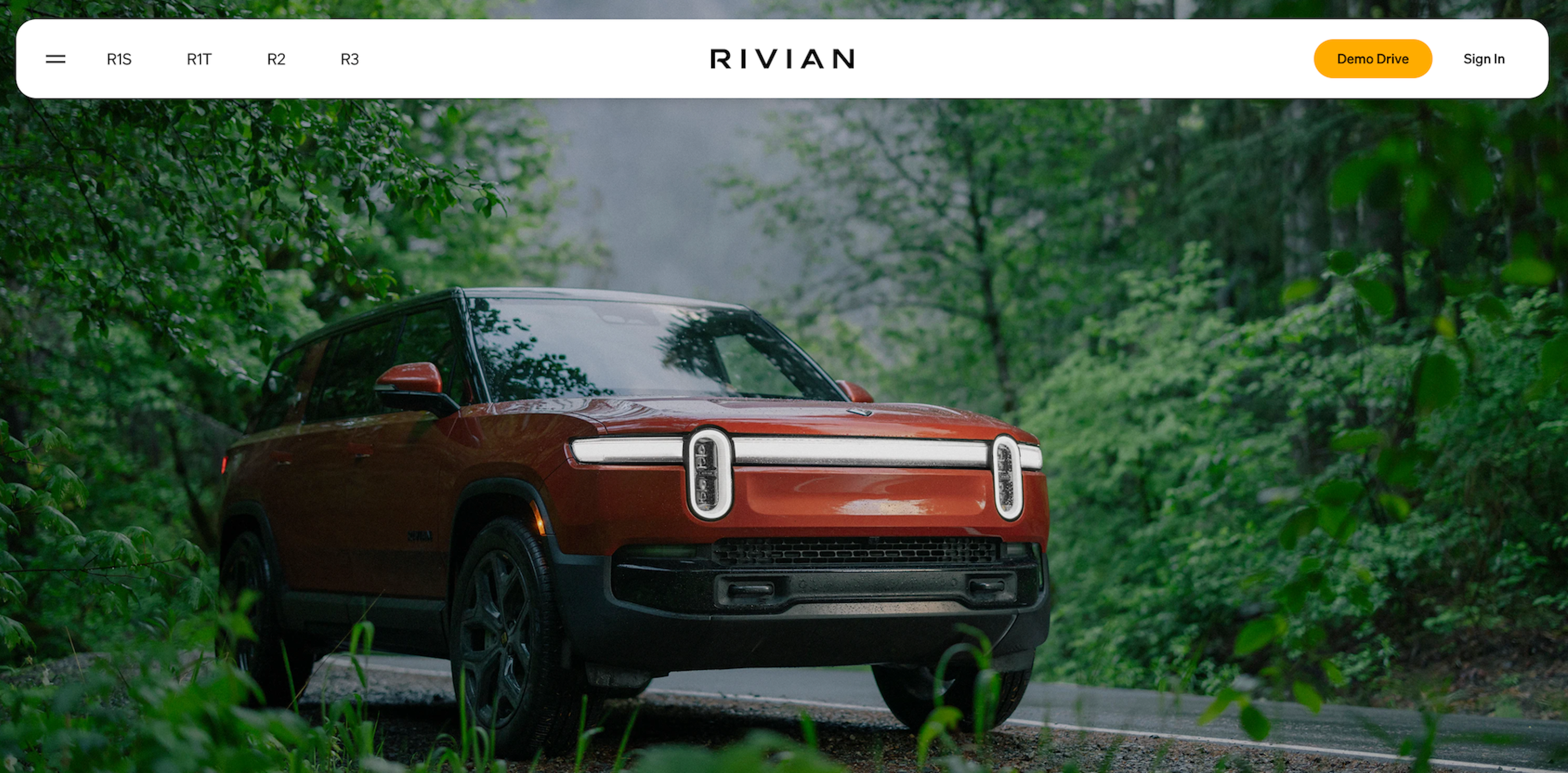 rivian web design