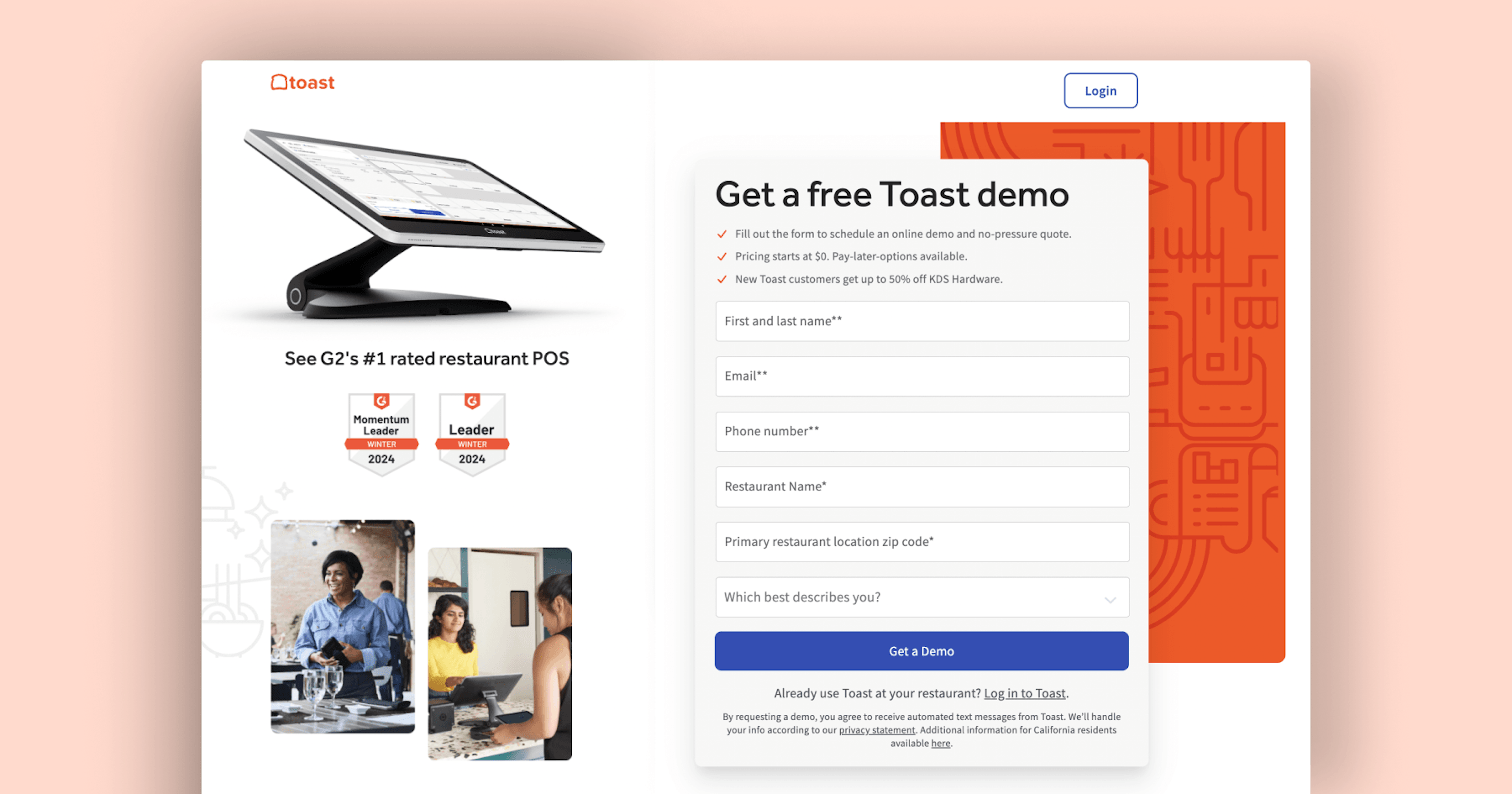 Toast - Demo page