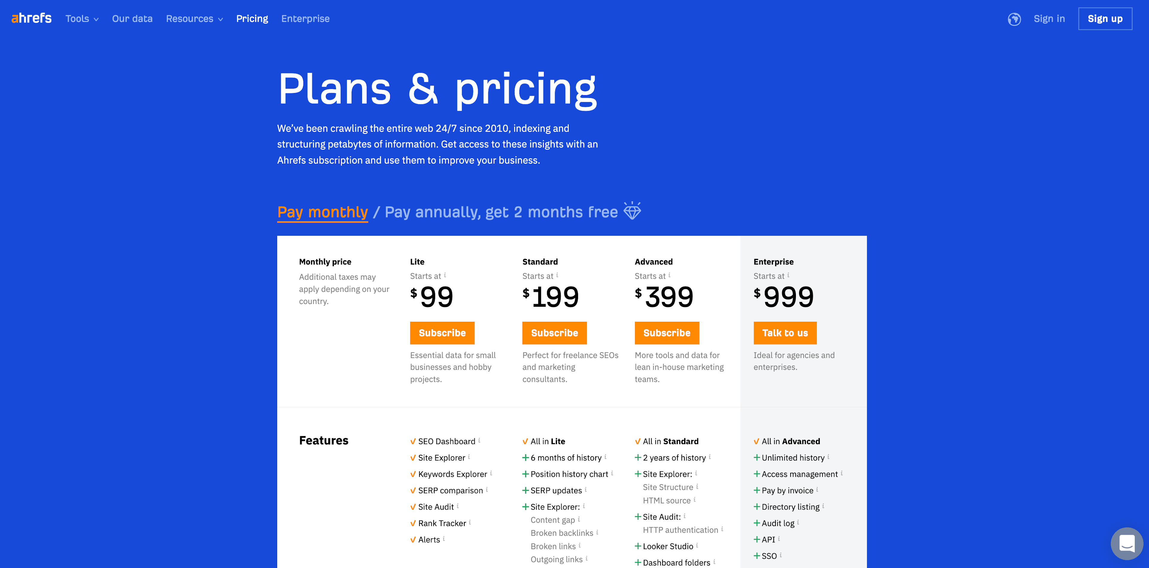 ahrefs-plans-and-pricing