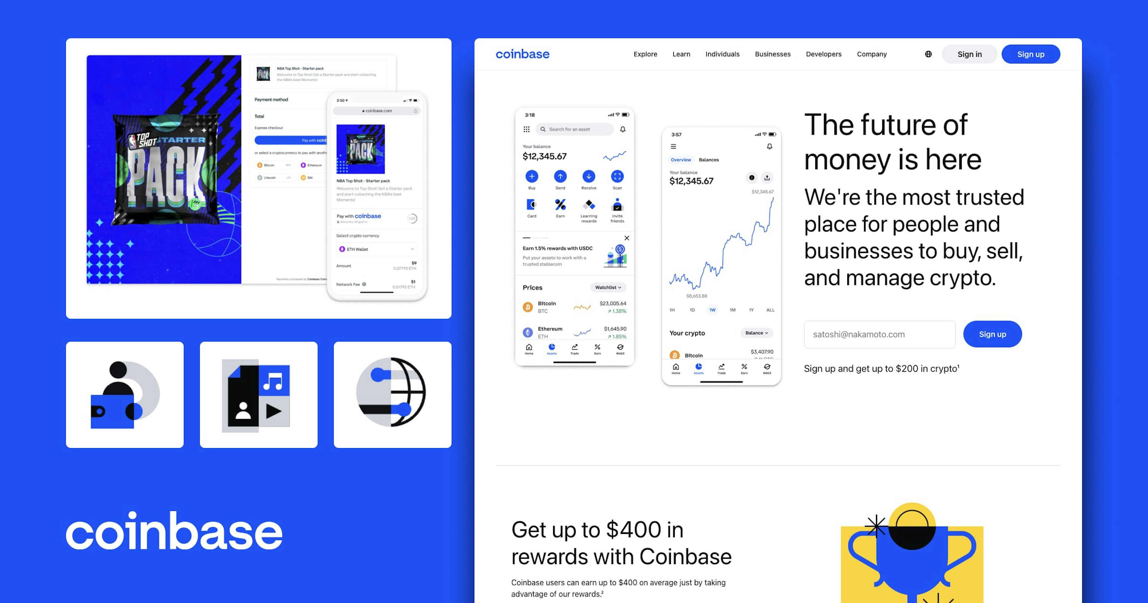 Coinbase (Home, Wallet, Commerce)