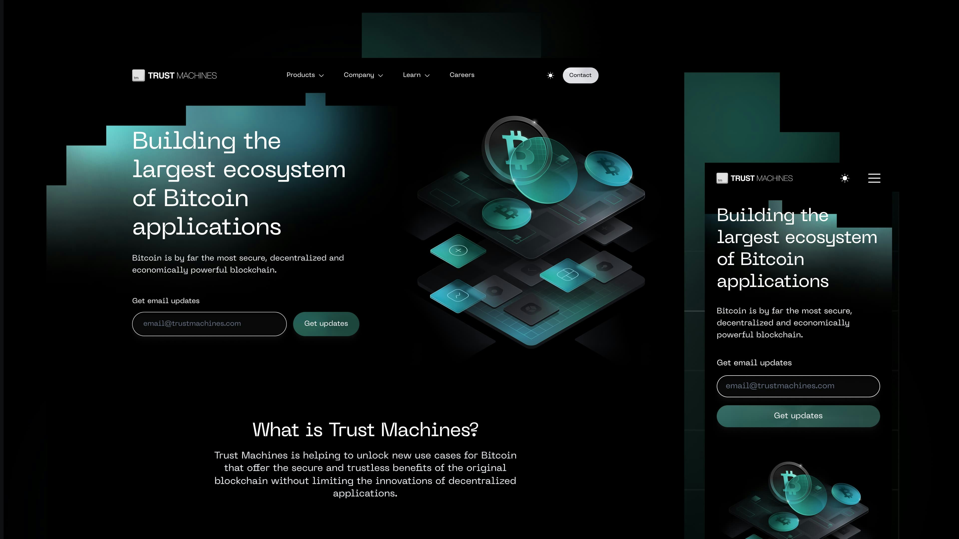 Trust Machines Homepage