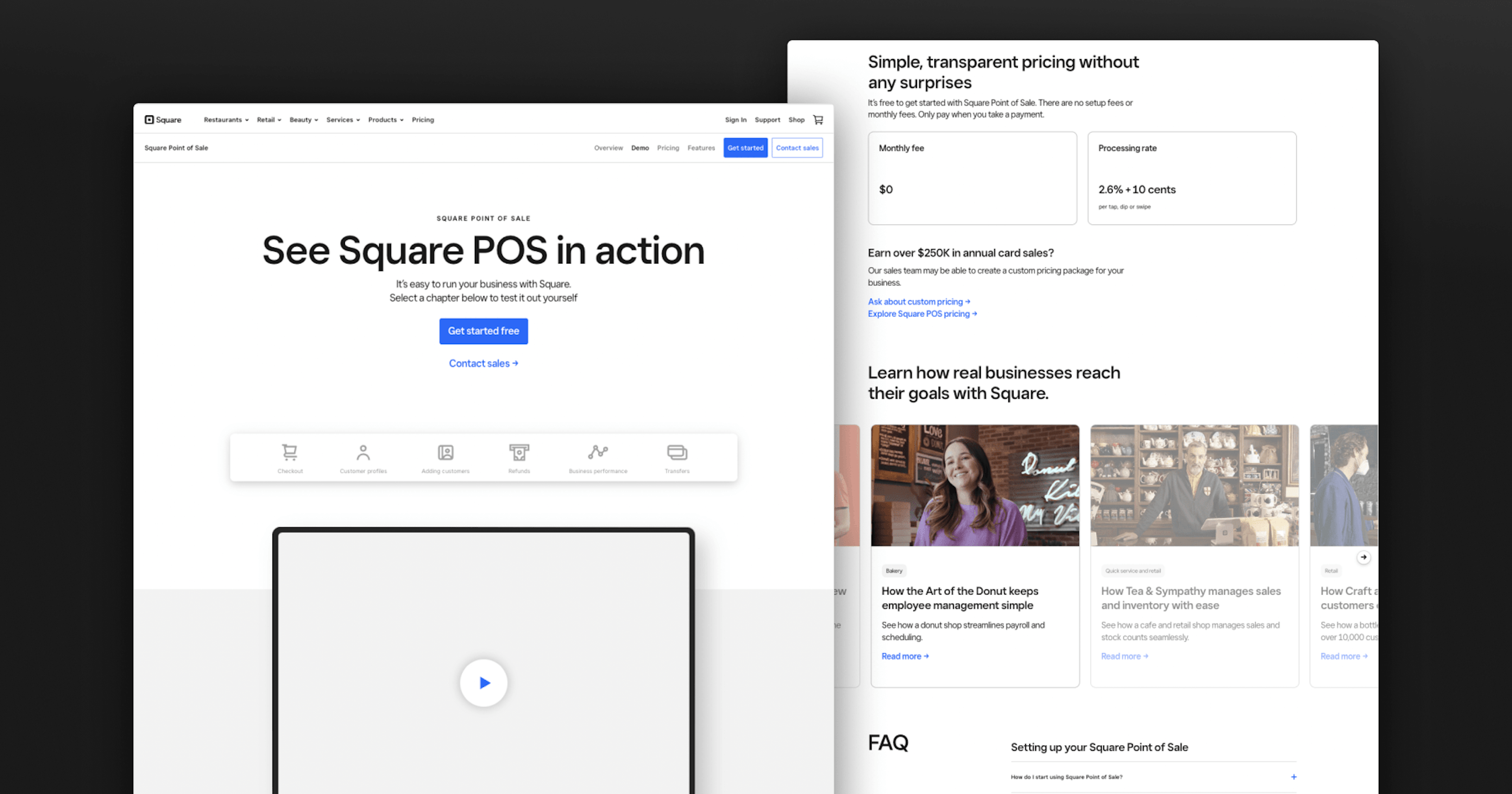 Square - Demo page v1