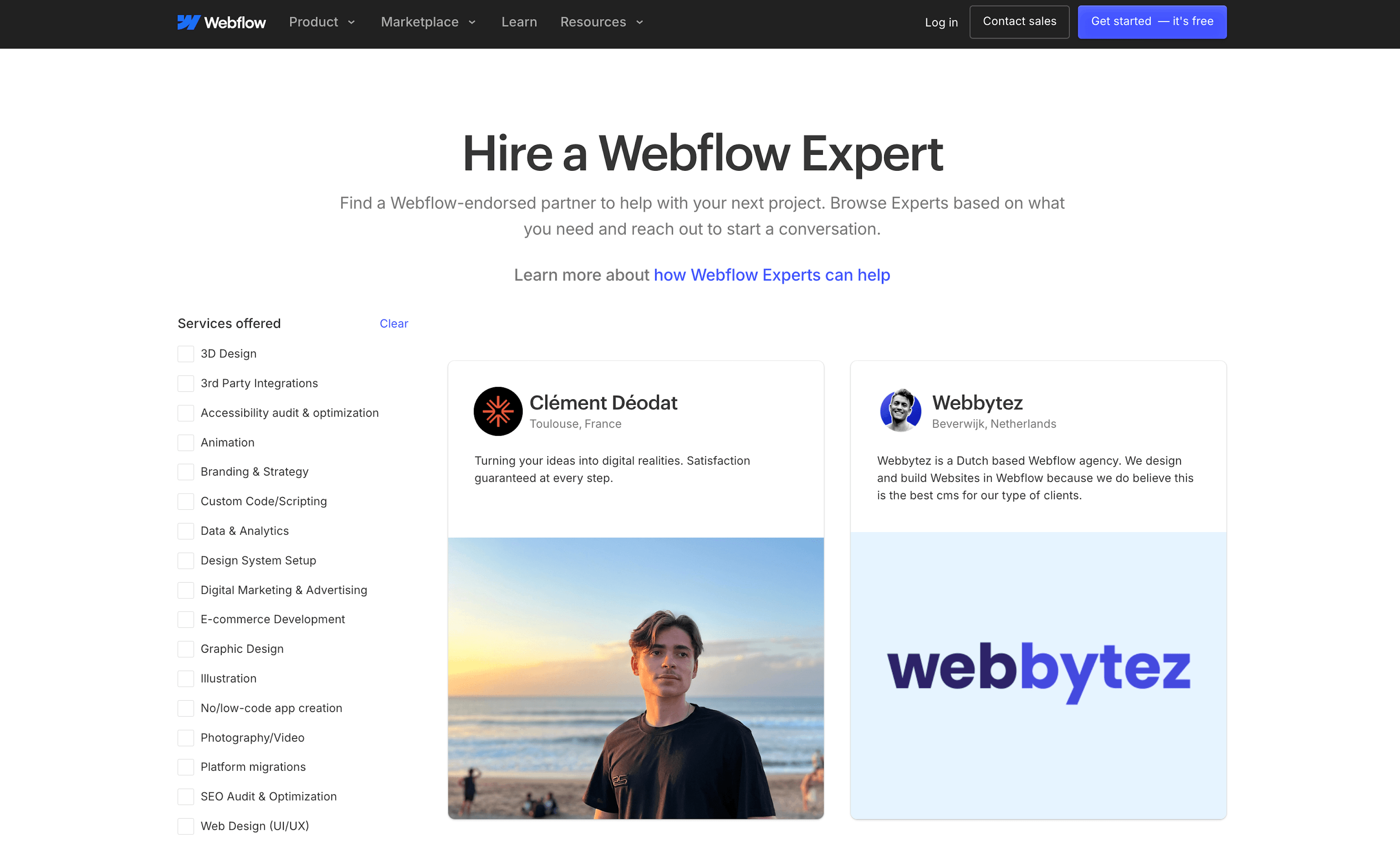 webflow expert partners