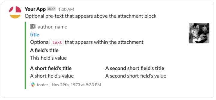 Slack-app-in-action Using Slack's web API's chat.postMessage method.