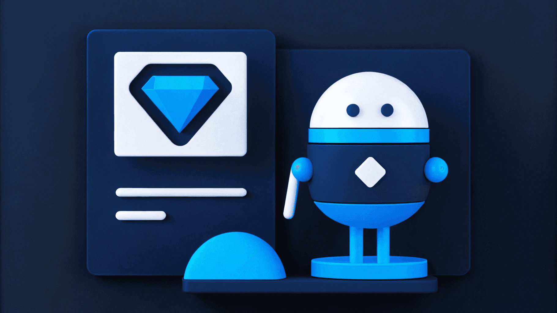 illustration of AI handling editorial operations