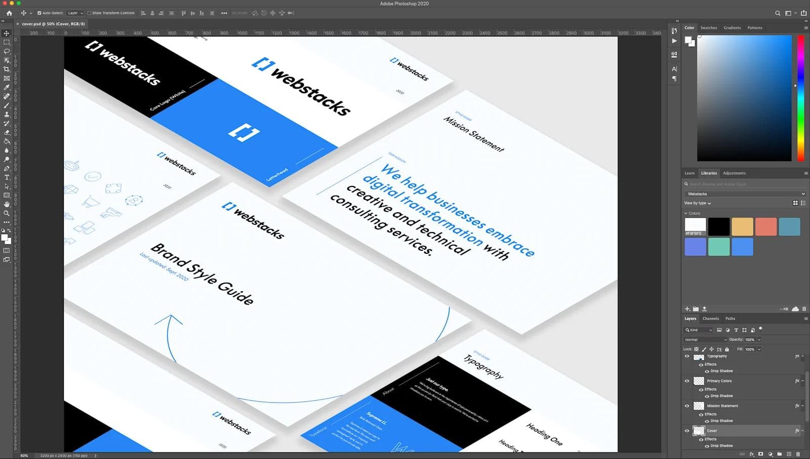 mockup An image of a mockup in progress using PhotoShop.