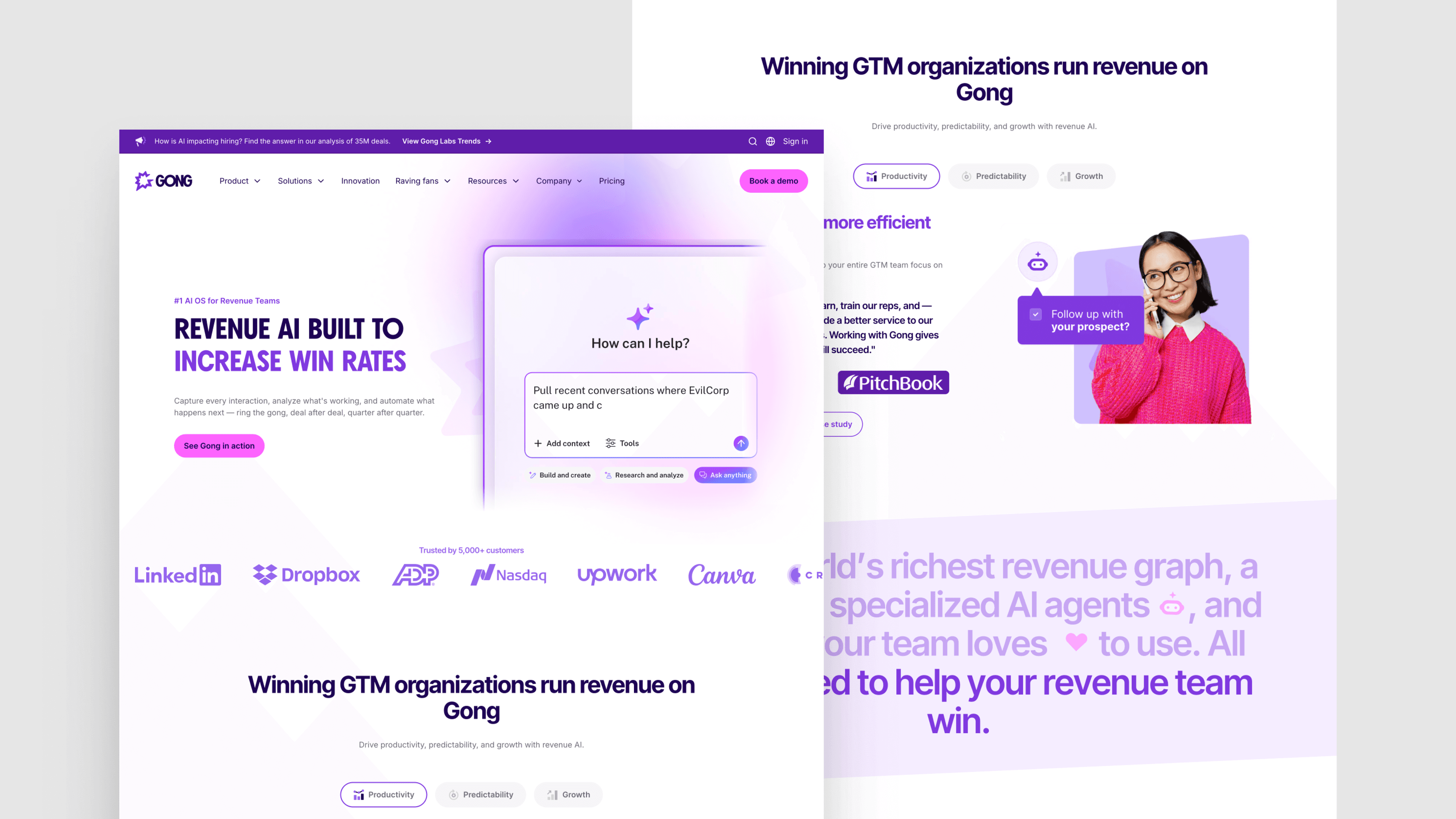 Gong homepage