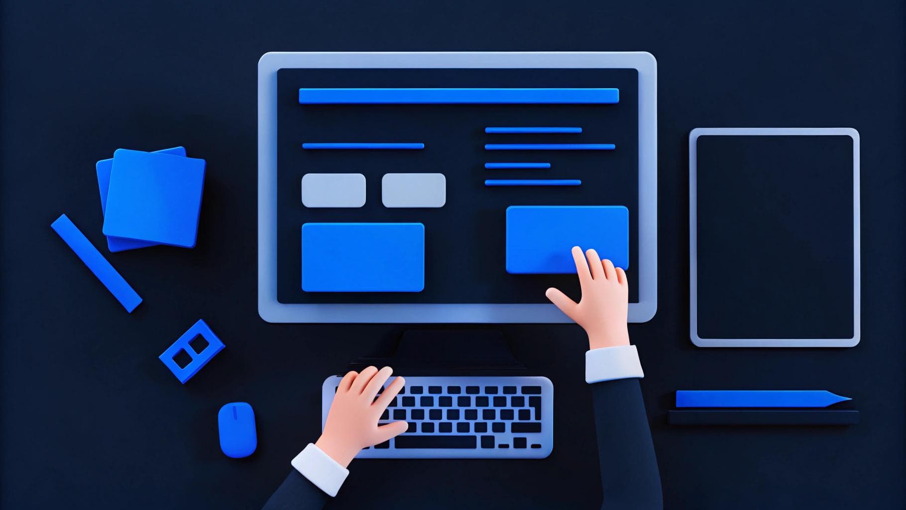 an illustration of a composable frontend