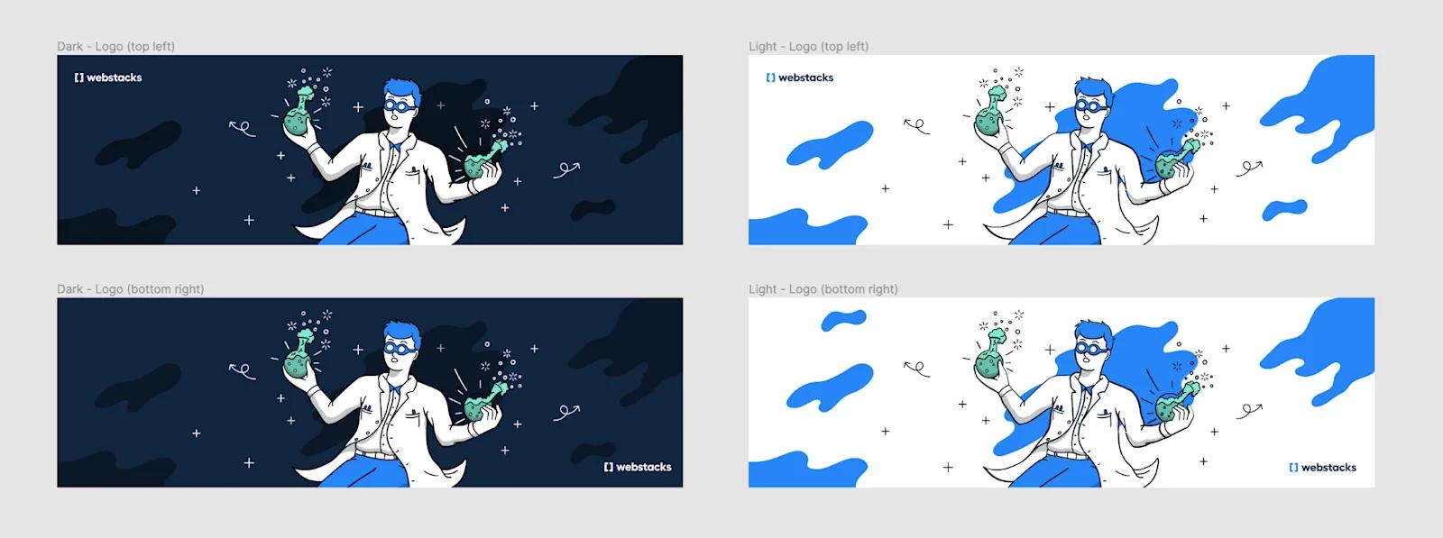 A screenshot of multiple variants of a custom design in Figma.